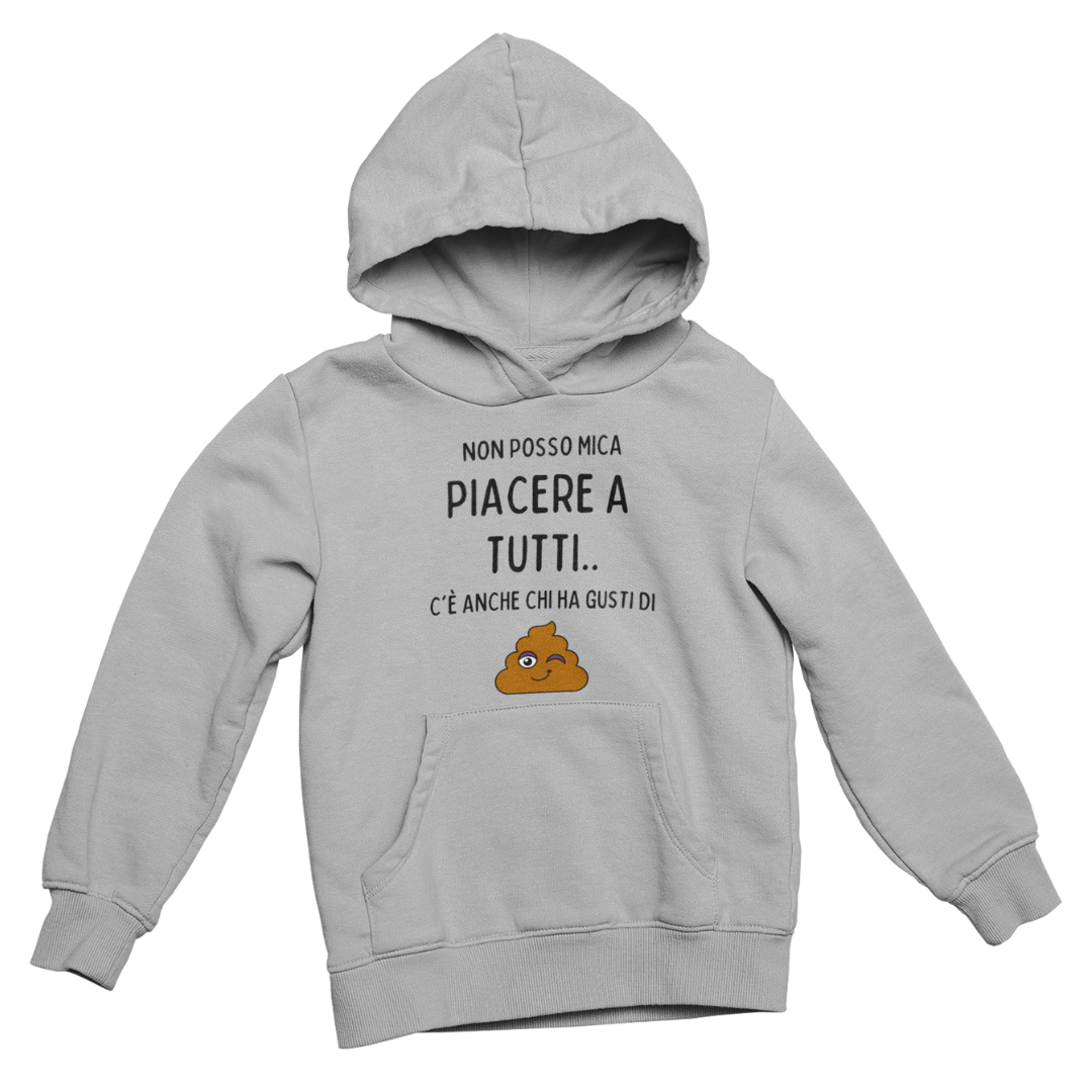 Felpa con Cappuccio Donna "Non posso mica piacere a tutti.."
