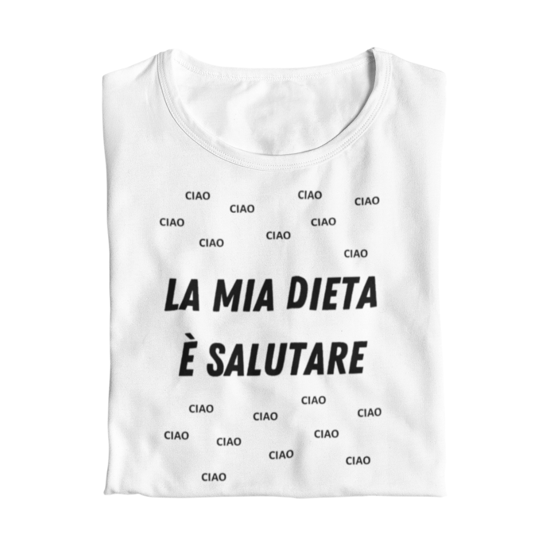 Maglietta Donna "La mia dieta è salutare"