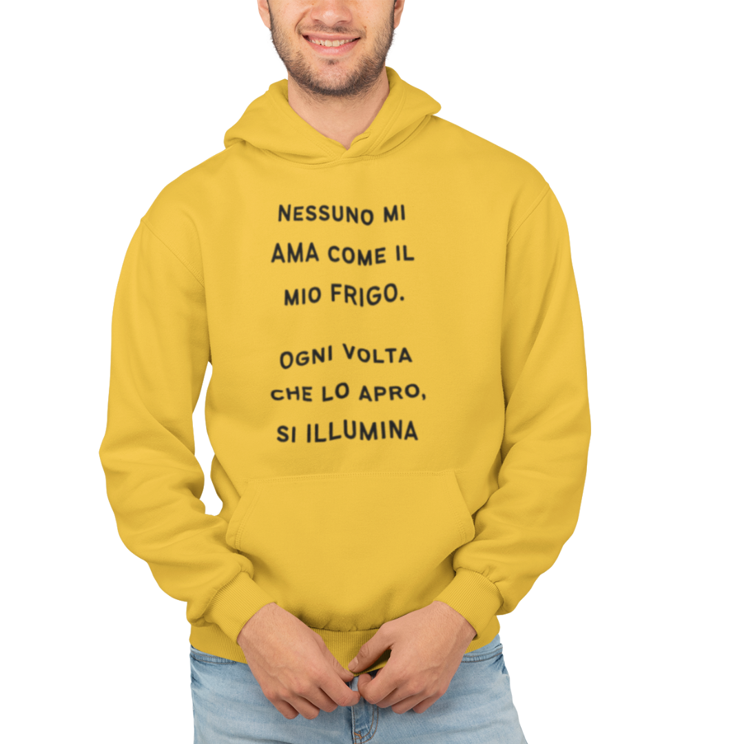 Felpa con Cappuccio Uomo "Nessuno mi ama come"