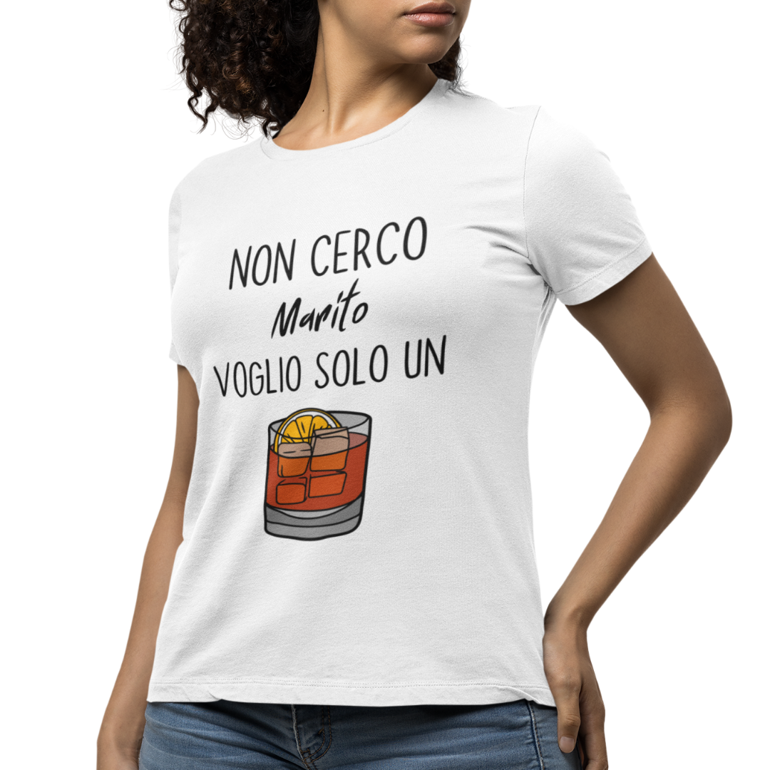 Maglietta Donna "Non cerco marito"