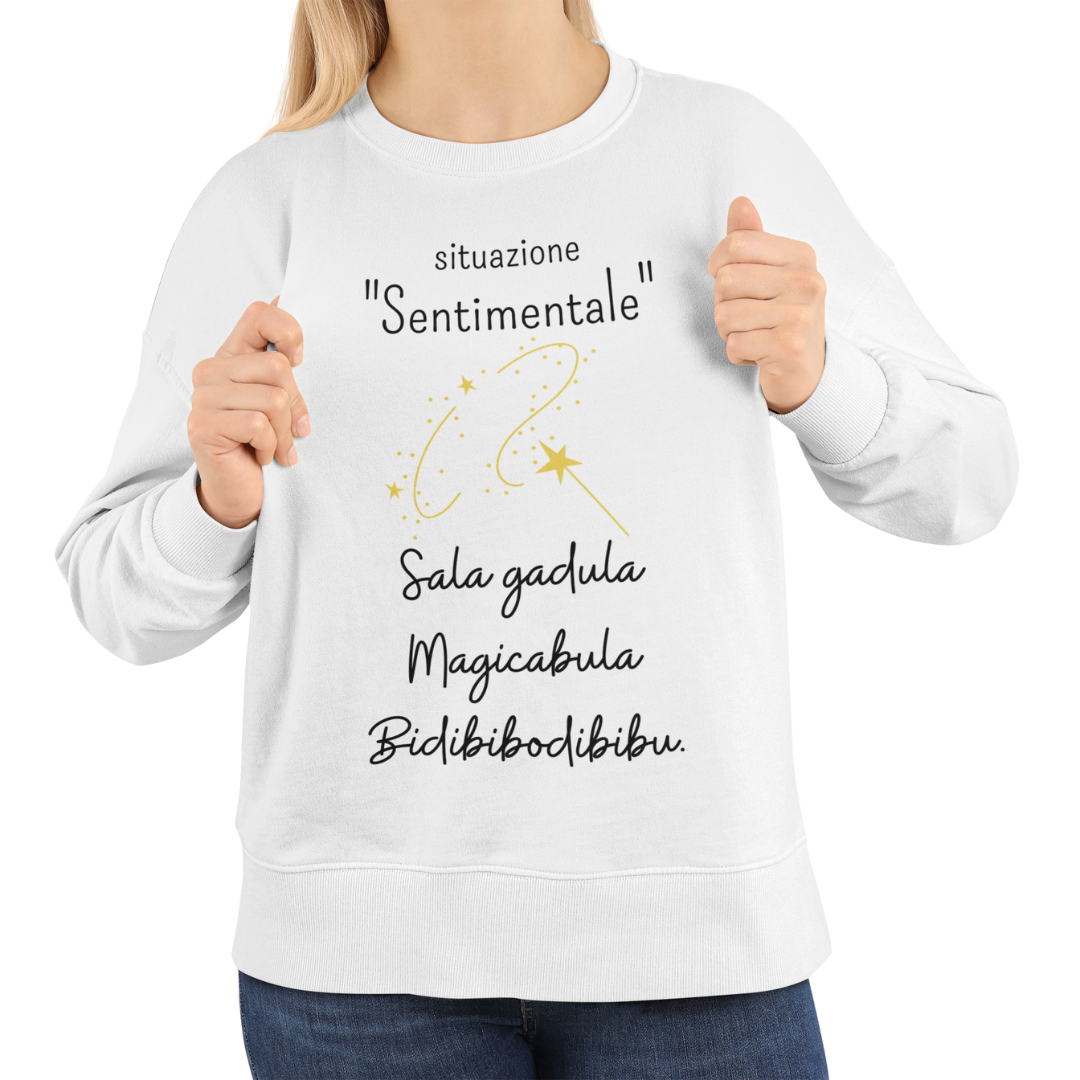 Felpa Girocollo Donna "Situazione sentimentale"