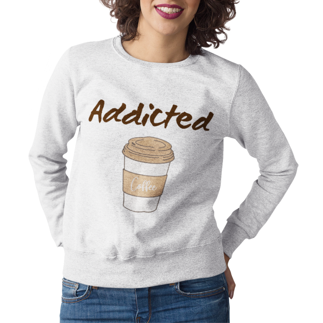 Felpa Girocollo Donna "Addicted"