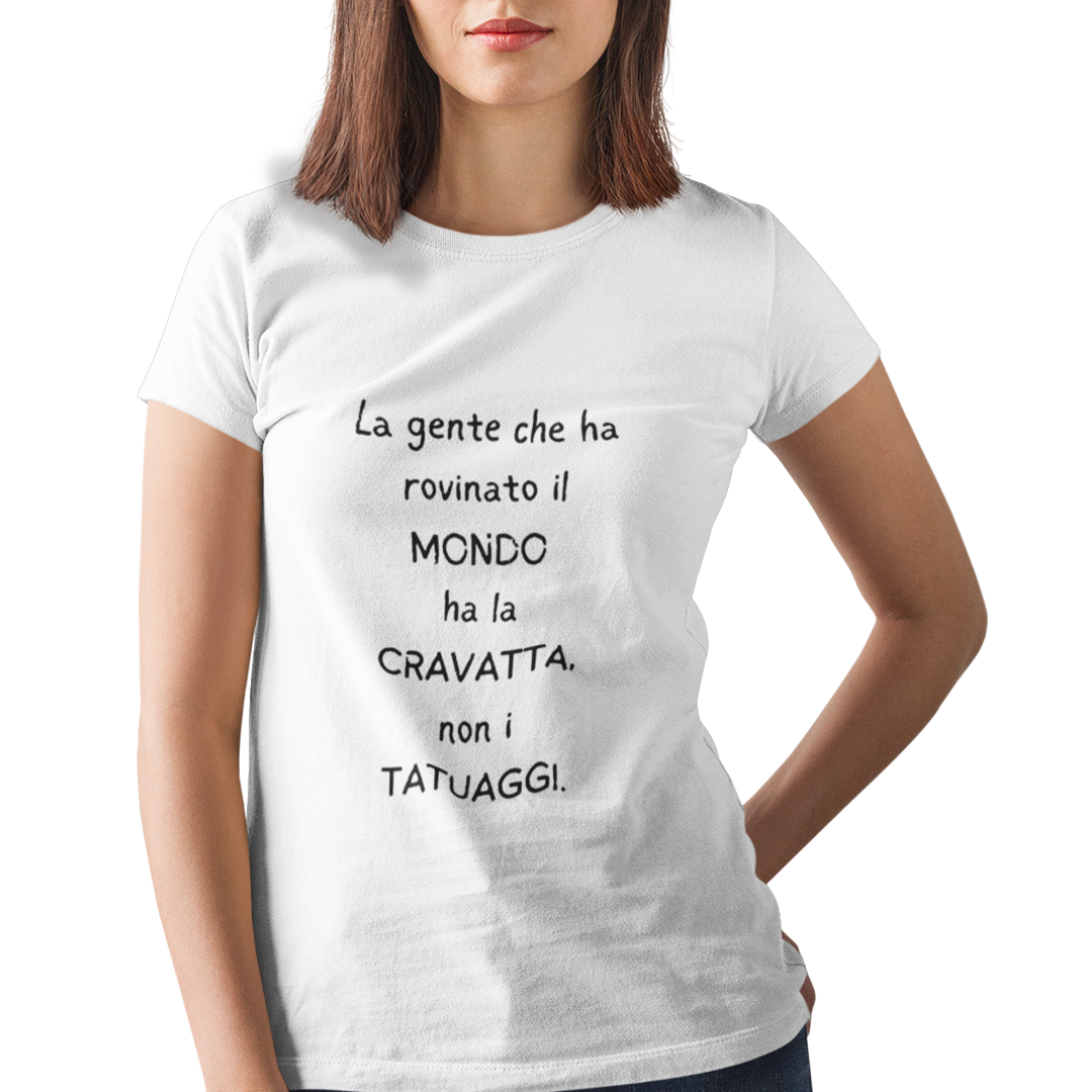 Maglietta Donna Quelli con la cravatta