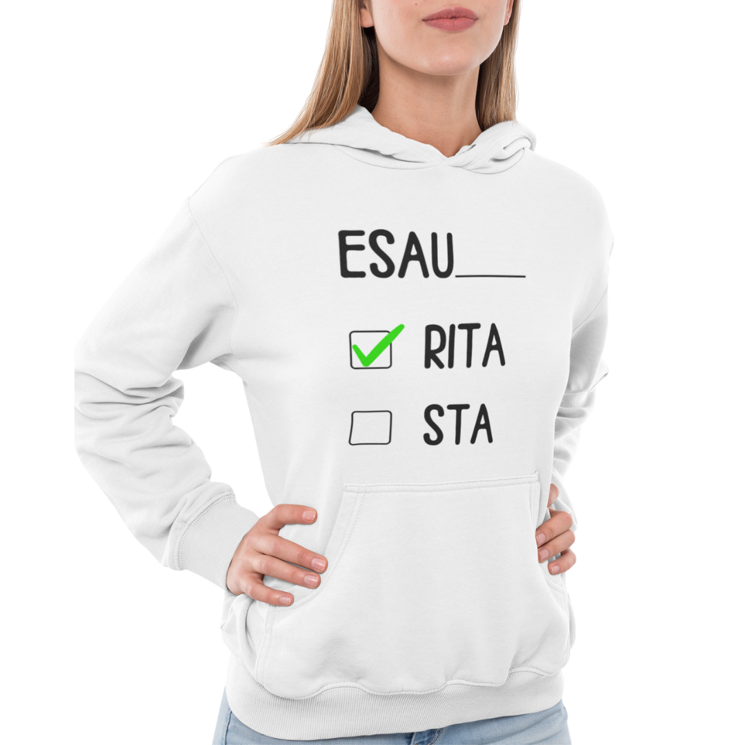 Felpa con Cappuccio Donna "Esau..rita/sta"