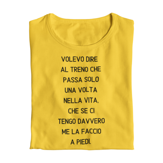Maglietta Donna "Volevo dire al treno"