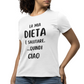 Maglietta Donna "La mia dieta è salutare"