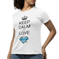 Maglietta Donna "Keep calm and love diamond"
