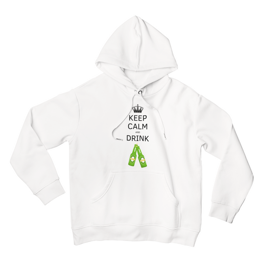 Felpa con Cappuccio Uomo "Keep calm and drink beer"