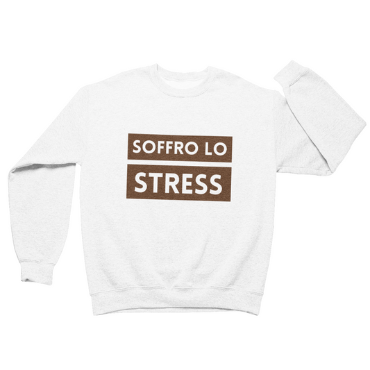 Felpa Girocollo Uomo "Soffro lo stress"