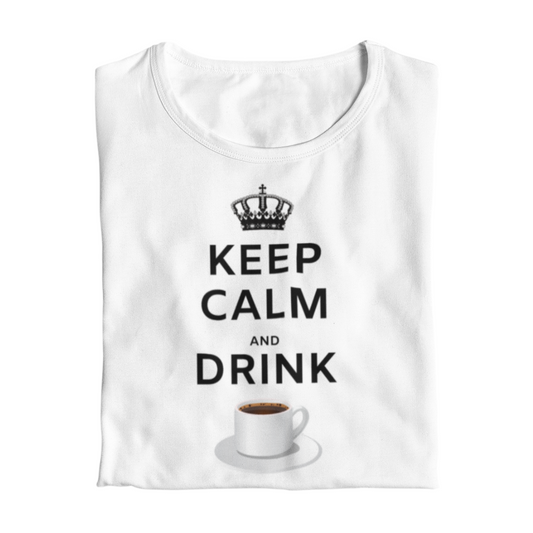 Maglietta Donna "Keep calm and drink coffee"