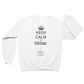 Felpa Girocollo Uomo "Keep calm and drink coffee"