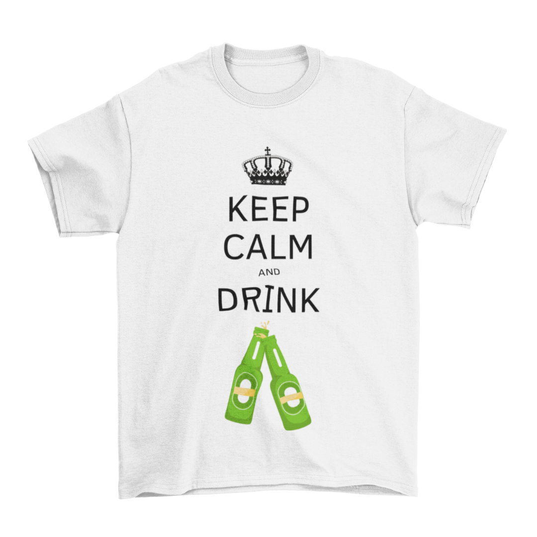 Maglietta Uomo "Keep calm and drink birra"
