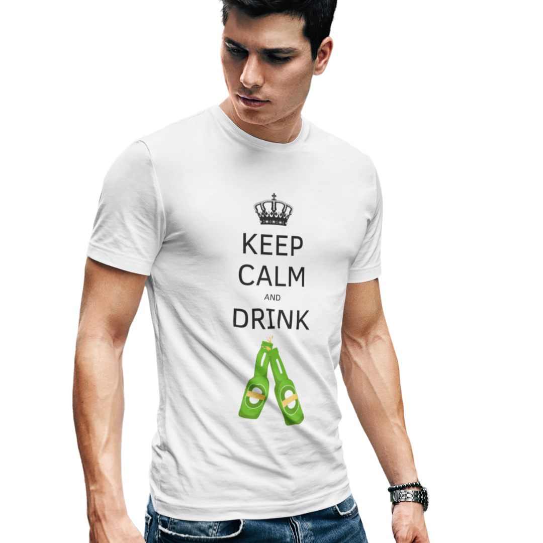 Maglietta Uomo "Keep calm and drink birra"