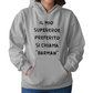 Felpa con Cappuccio Donna "Il mio supereroe preferito"