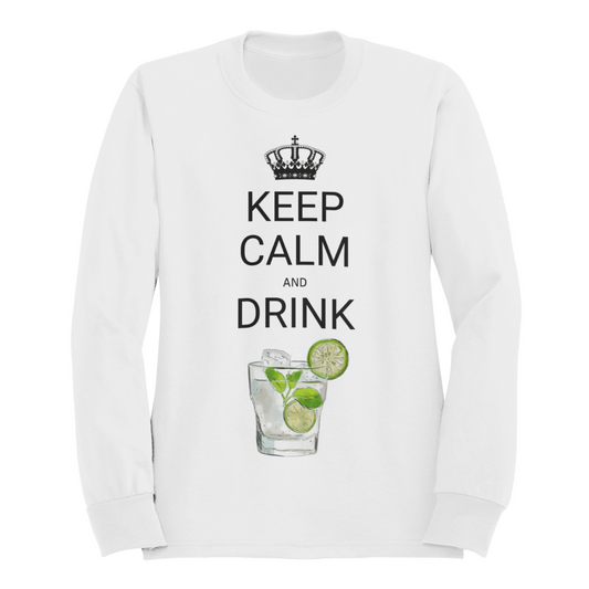 Felpa Girocollo Donna "Keep calm and drink mojito"