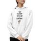 Felpa con Cappuccio Donna "Keep calm and drink spritz"