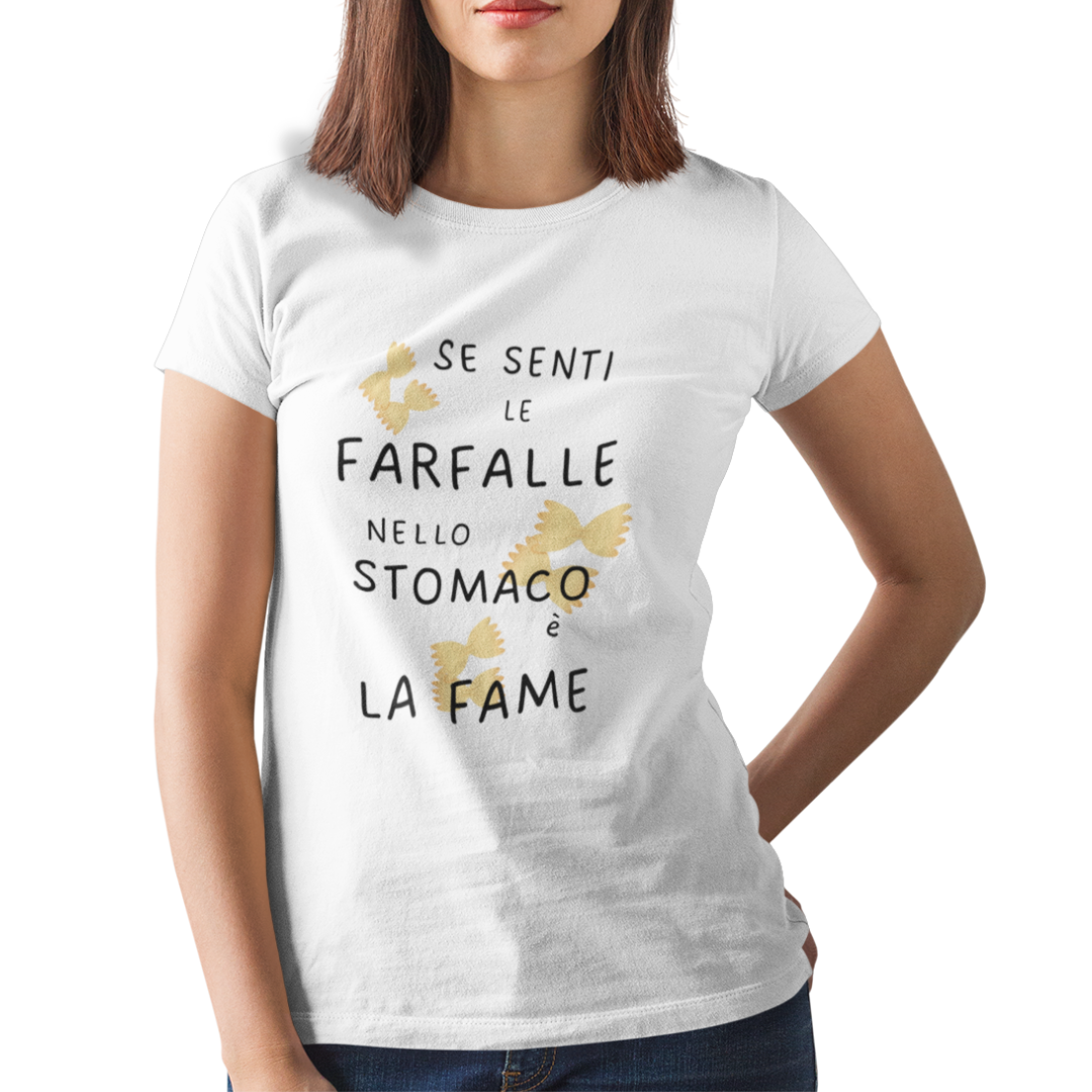 Maglietta Donna "Farfalle nello stomaco"