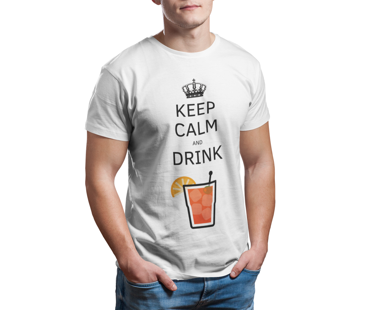 Maglietta Uomo "Kip calm and drink spritz"