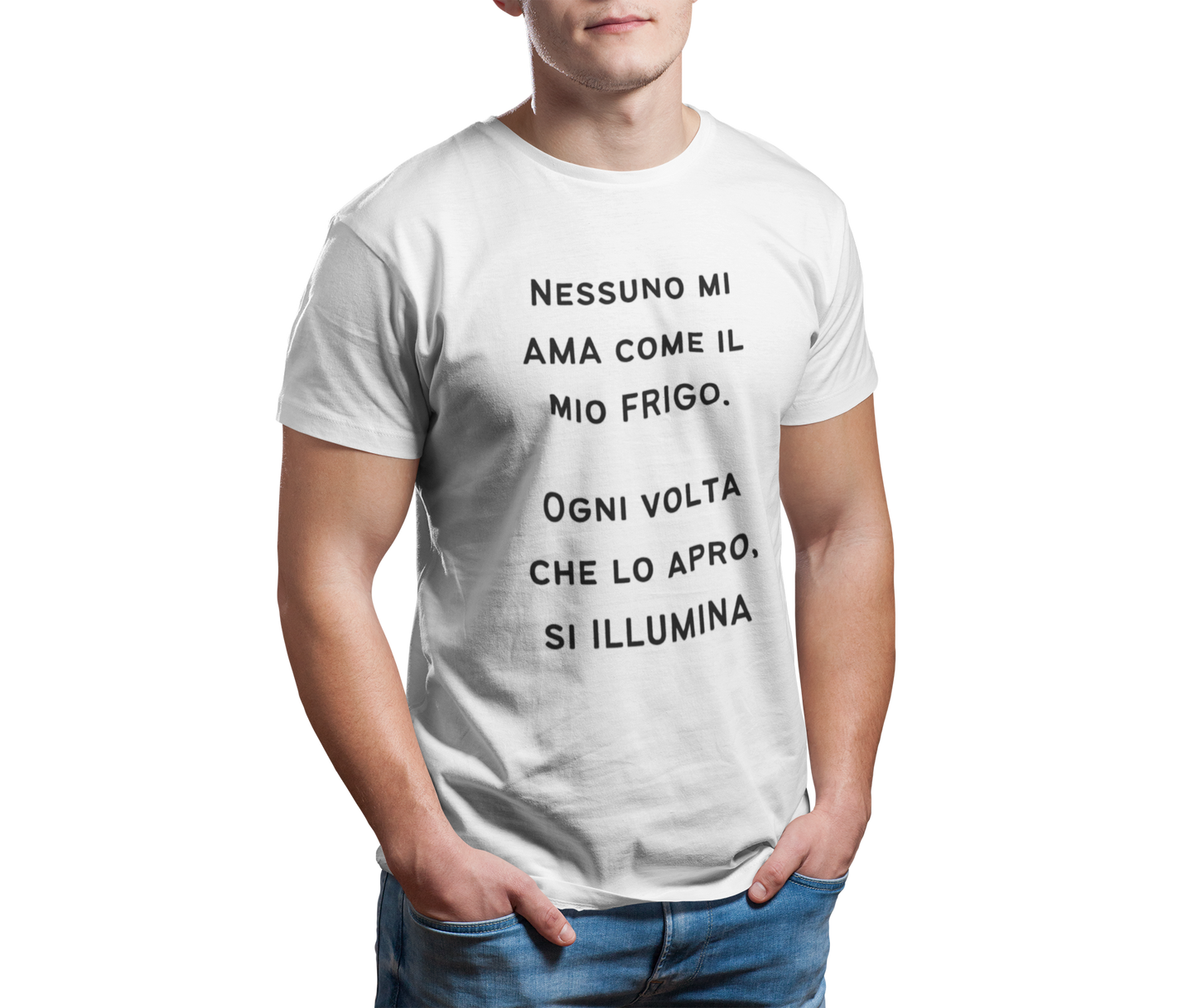 Maglietta Uomo "Nessuno mi ama come il mio frigo"