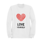 Felpa Girocollo Donna "LOVE YOURSELF"