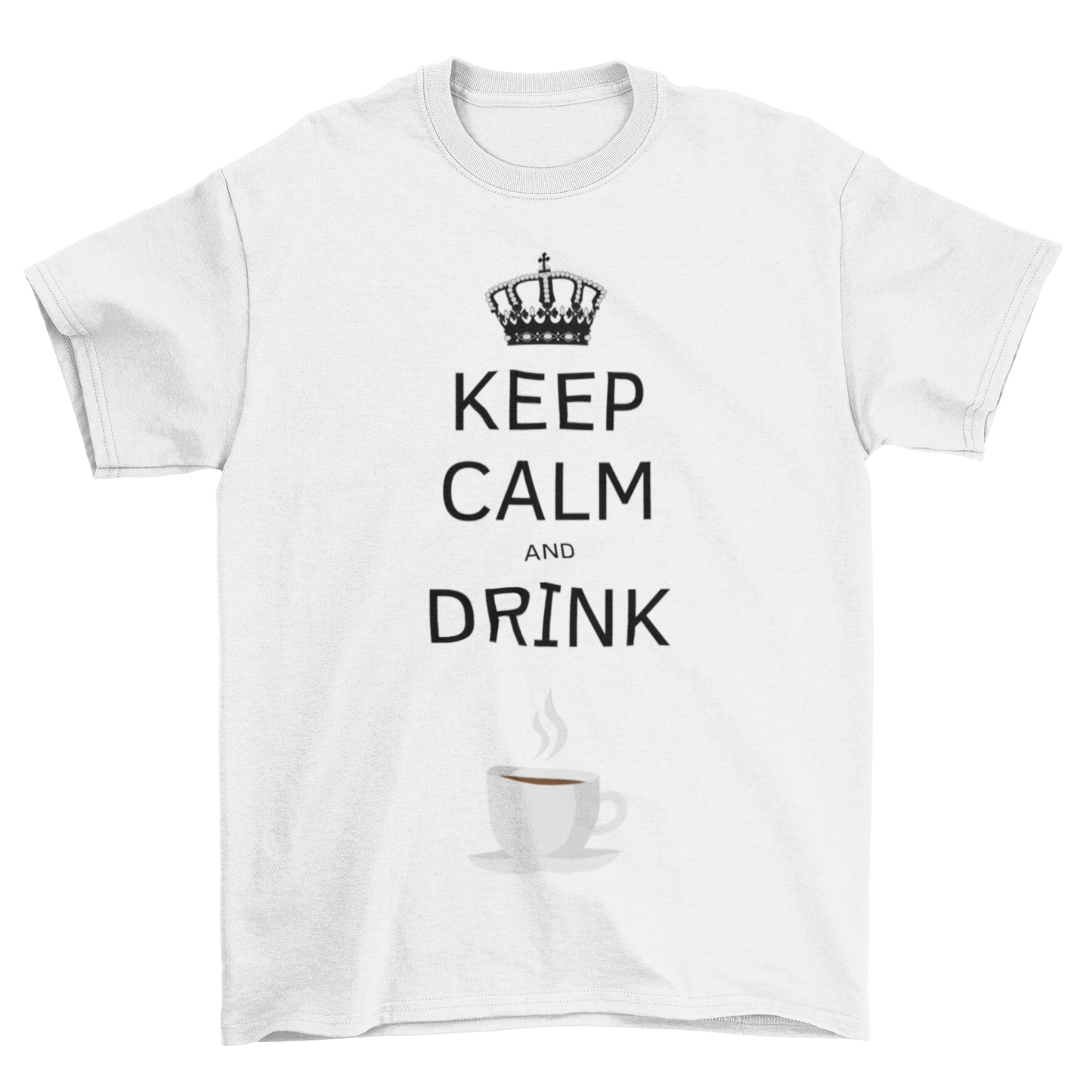 Maglietta Uomo "Keep calm and drik coffee"